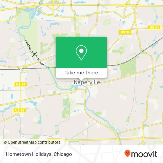 Hometown Holidays map
