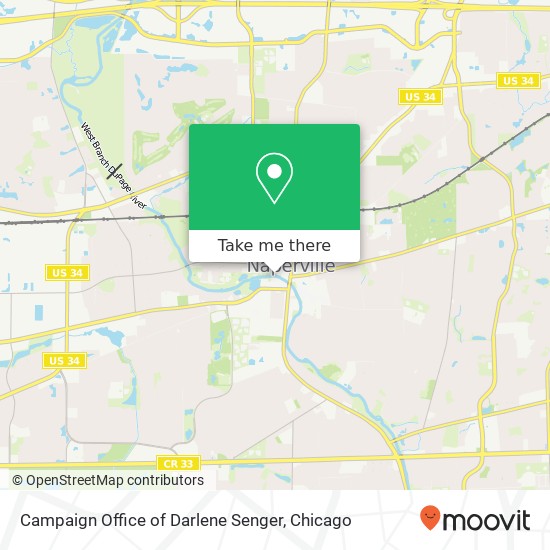 Campaign Office of Darlene Senger map