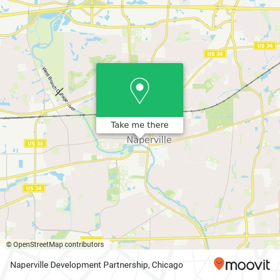 Naperville Development Partnership map