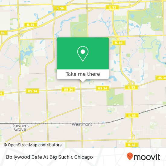 Bollywood Cafe At Big Suchir map