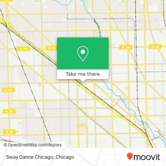 Mapa de Sway Dance Chicago