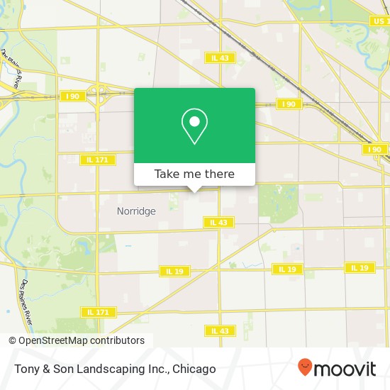 Tony & Son Landscaping Inc. map