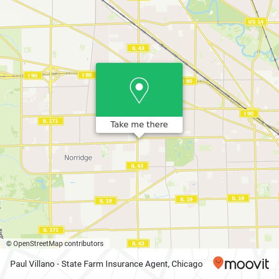 Mapa de Paul Villano - State Farm Insurance Agent