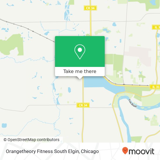 Mapa de Orangetheory Fitness South Elgin