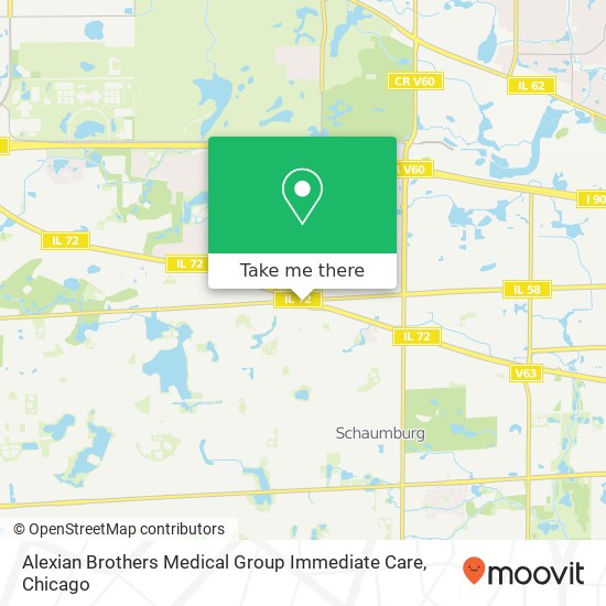 Alexian Brothers Medical Group Immediate Care map