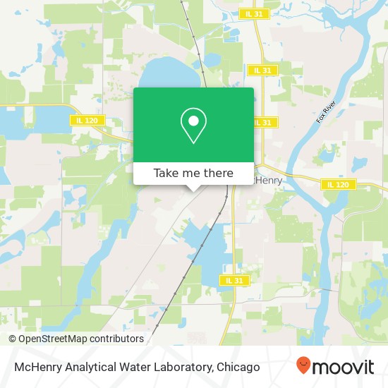 Mapa de McHenry Analytical Water Laboratory
