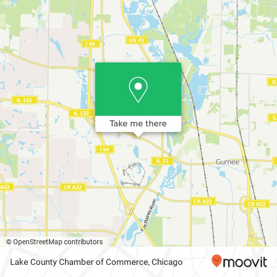 Lake County Chamber of Commerce map