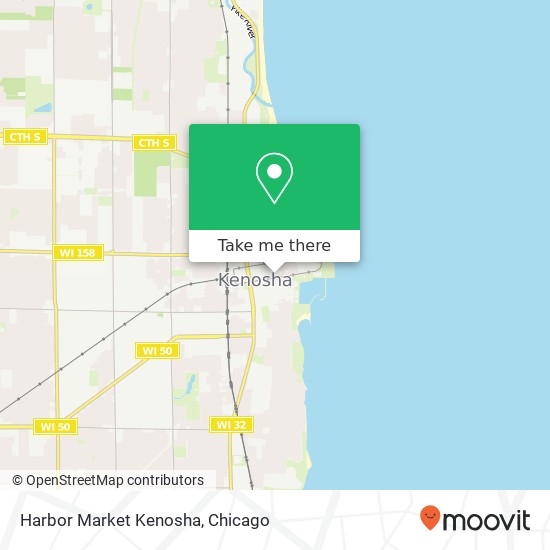 Mapa de Harbor Market Kenosha