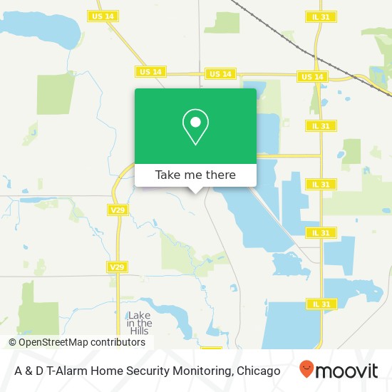 A & D T-Alarm Home Security Monitoring map