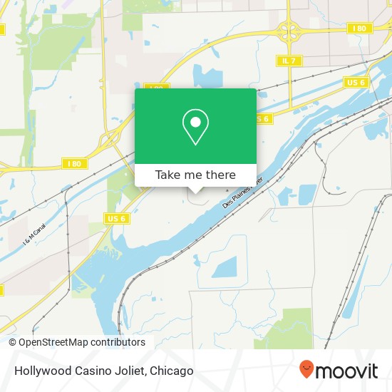 Hollywood Casino Joliet map