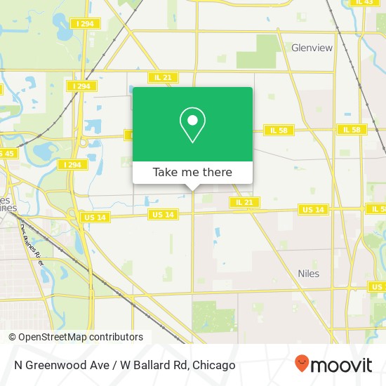 Mapa de N Greenwood Ave / W Ballard Rd