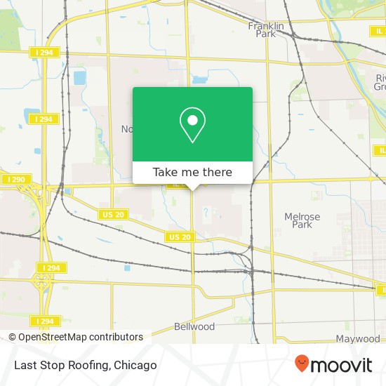 Last Stop Roofing map