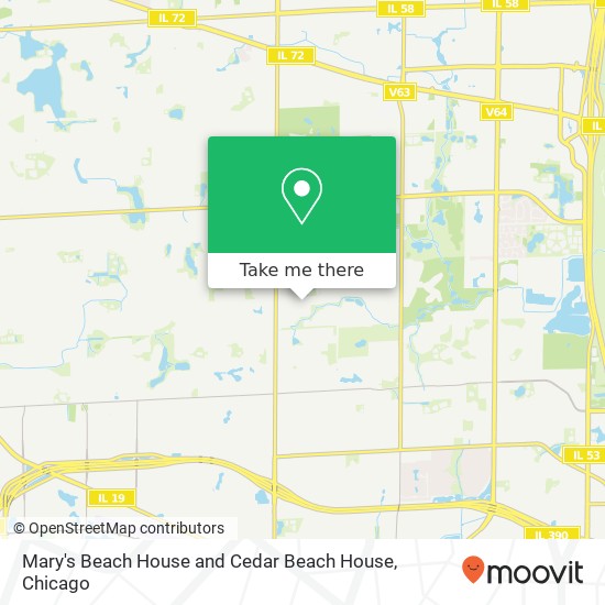 Mapa de Mary's Beach House and Cedar Beach House