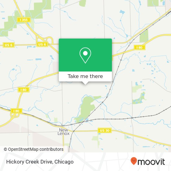 Mapa de Hickory Creek Drive