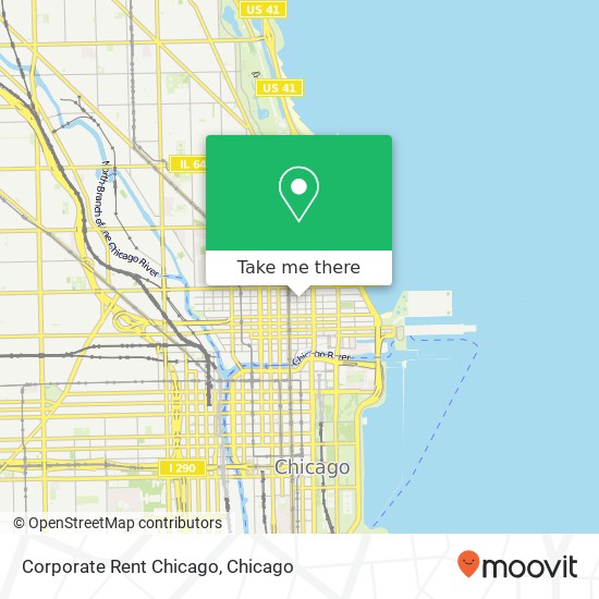 Mapa de Corporate Rent Chicago