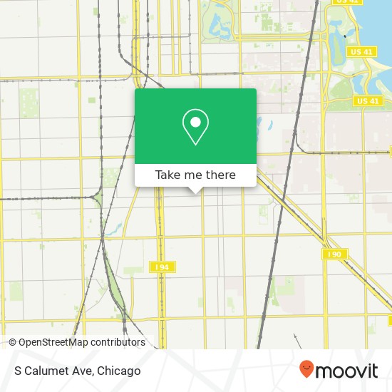 S Calumet Ave map