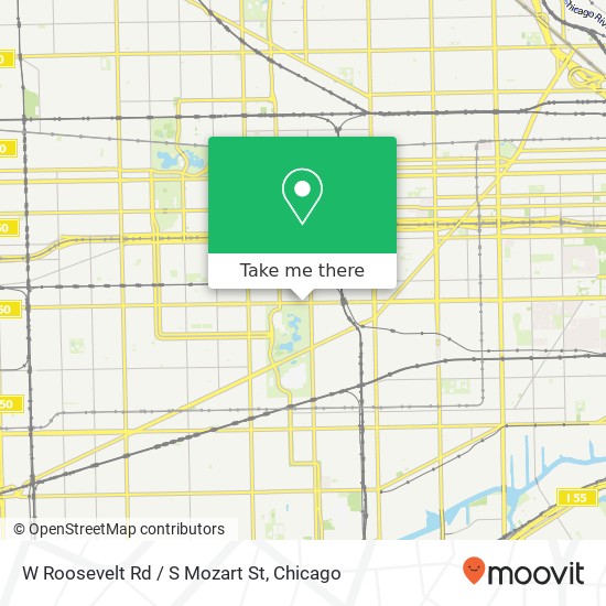 W Roosevelt Rd / S Mozart St map