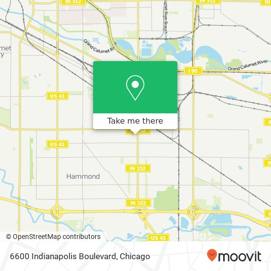 6600 Indianapolis Boulevard map