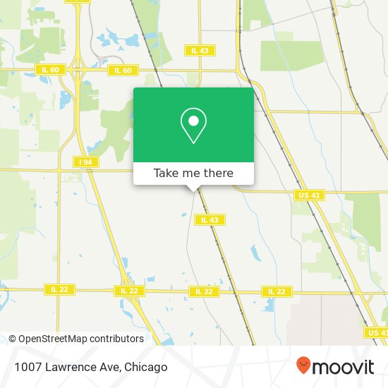 Mapa de 1007 Lawrence Ave