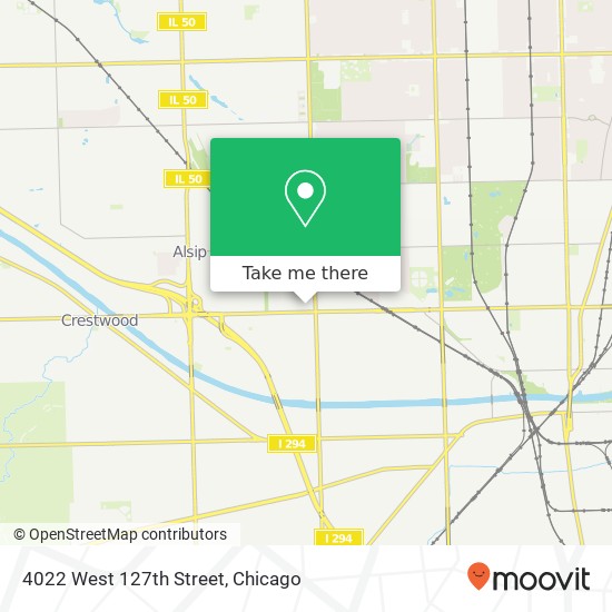 4022 West 127th Street map