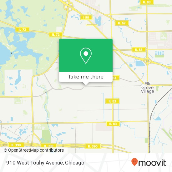 Mapa de 910 West Touhy Avenue