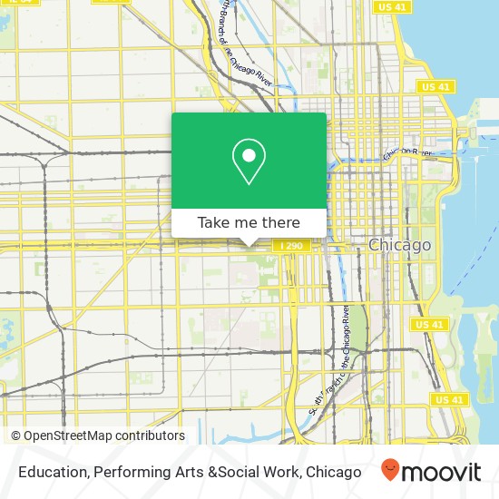 Mapa de Education, Performing Arts &Social Work