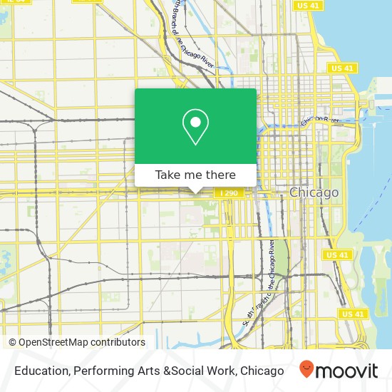 Education, Performing Arts &Social Work map