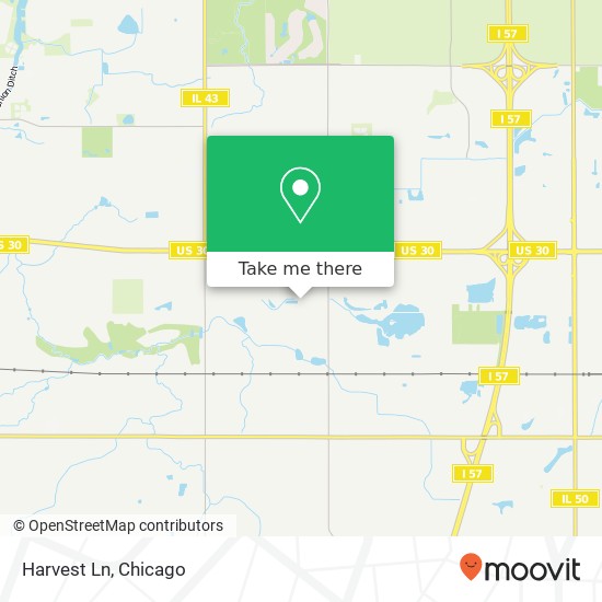 Harvest Ln map