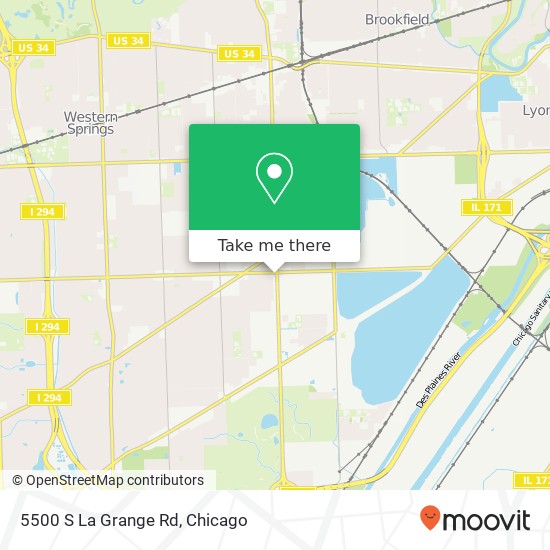 5500 S La Grange Rd map