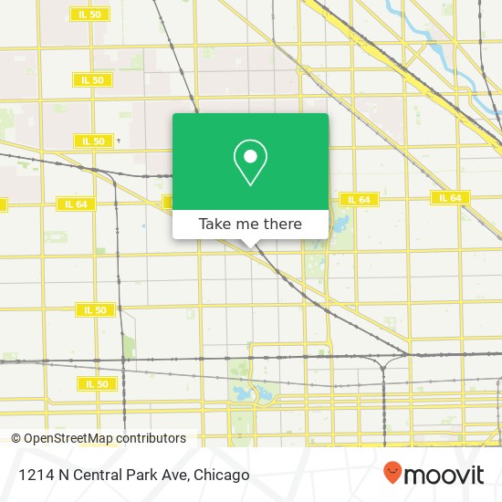 1214 N Central Park Ave map