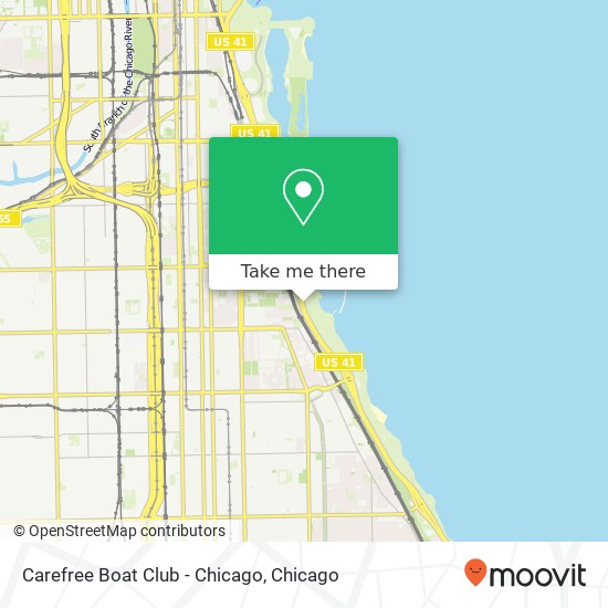 Carefree Boat Club - Chicago map