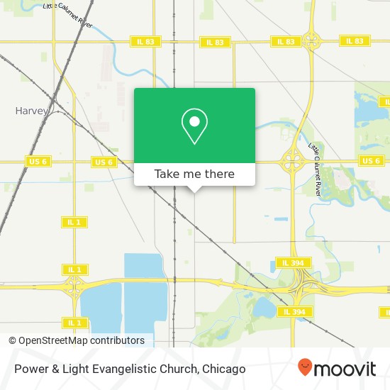 Mapa de Power & Light Evangelistic Church