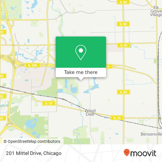201 Mittel Drive map