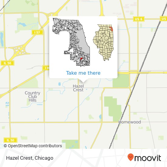 Mapa de Hazel Crest