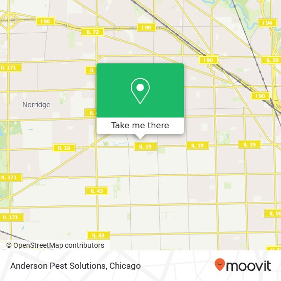 Anderson Pest Solutions map