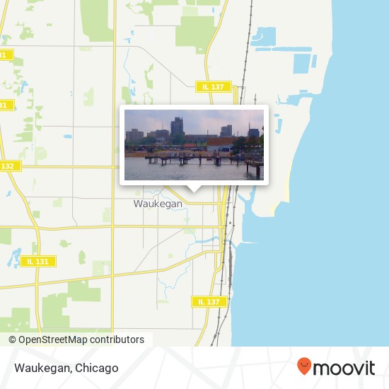 Waukegan map