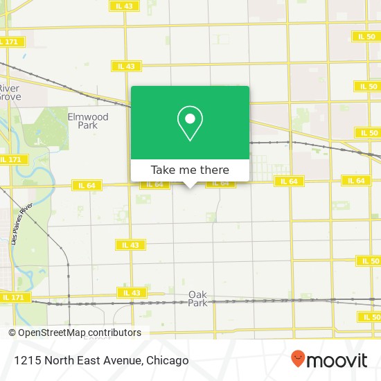 Mapa de 1215 North East Avenue