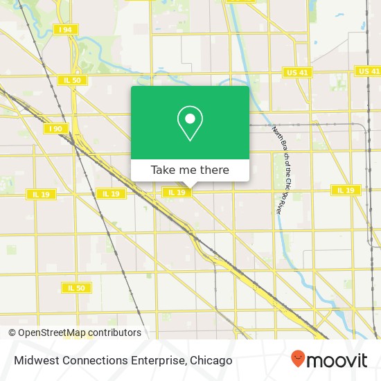 Mapa de Midwest Connections Enterprise