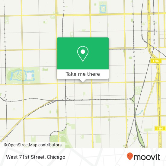 West 71st Street map