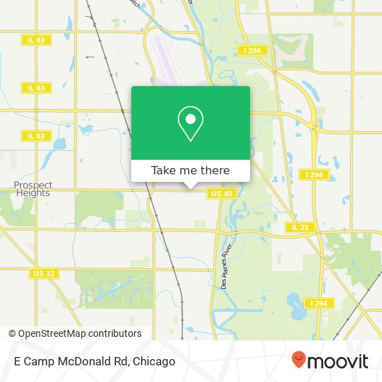 E Camp McDonald Rd map