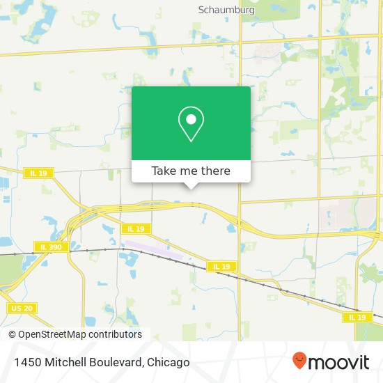1450 Mitchell Boulevard map