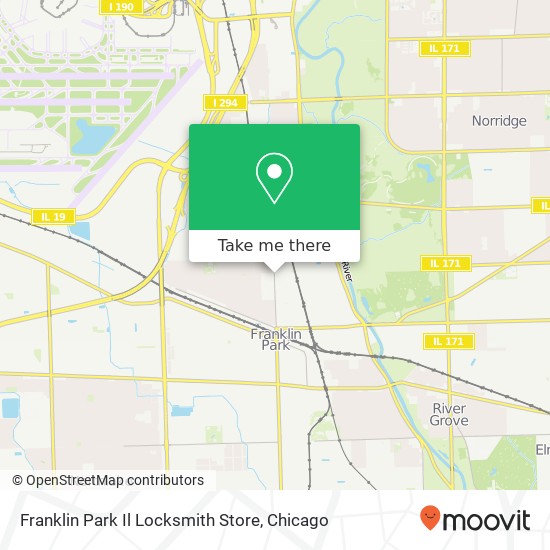 Franklin Park Il Locksmith Store map