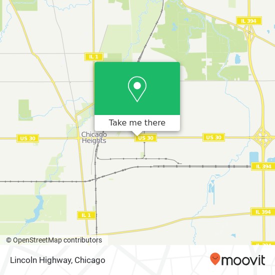 Lincoln Highway map