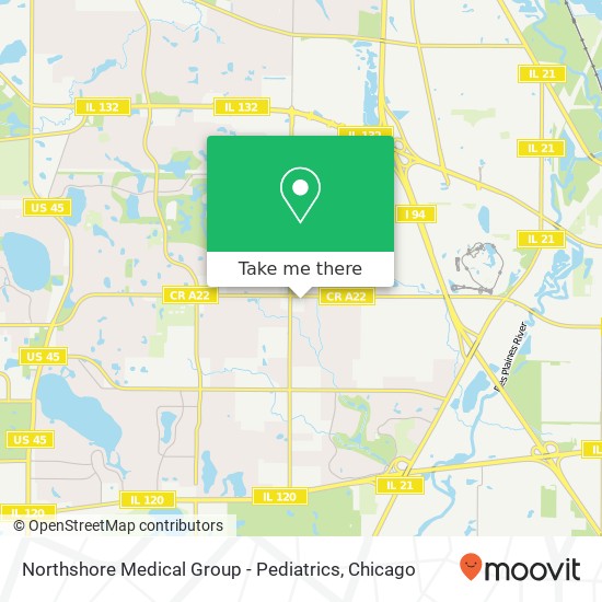 Mapa de Northshore Medical Group - Pediatrics