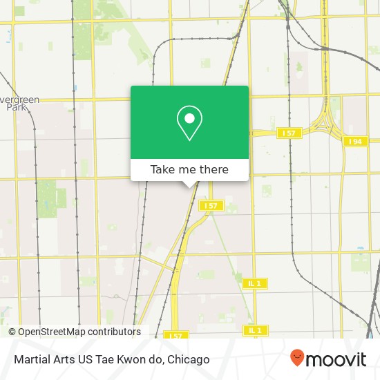 Mapa de Martial Arts US Tae Kwon do