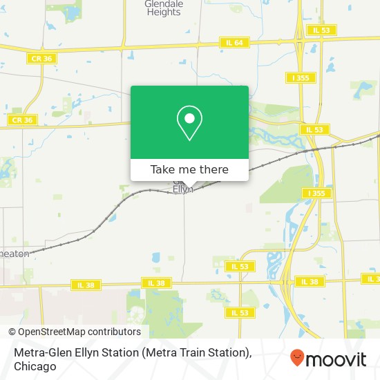 Metra-Glen Ellyn Station (Metra Train Station) map