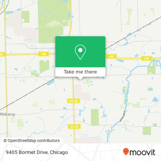 9405 Bormet Drive map