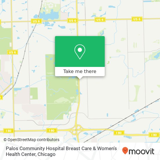 Palos Community Hospital Breast Care & Women's Health Center map