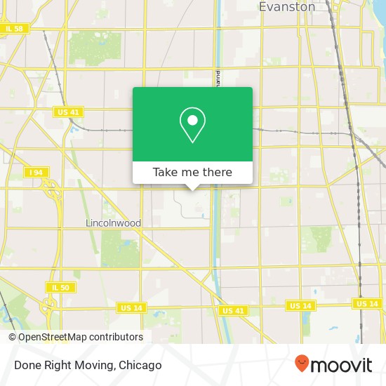 Mapa de Done Right Moving