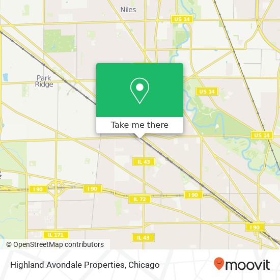 Highland Avondale Properties map